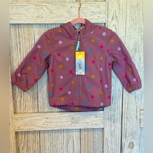 Cat & Jack Polka Dot  Rain Jacket